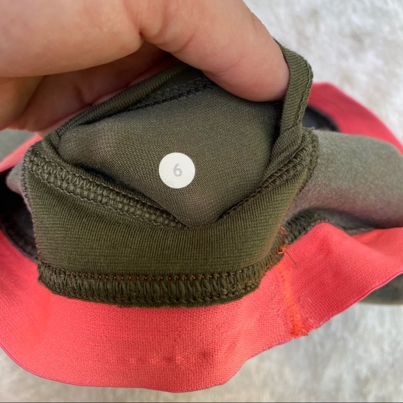 Lululemon Live Natural Legging Yoga Pant Green/Pink size 6 - Picture 11 of 11